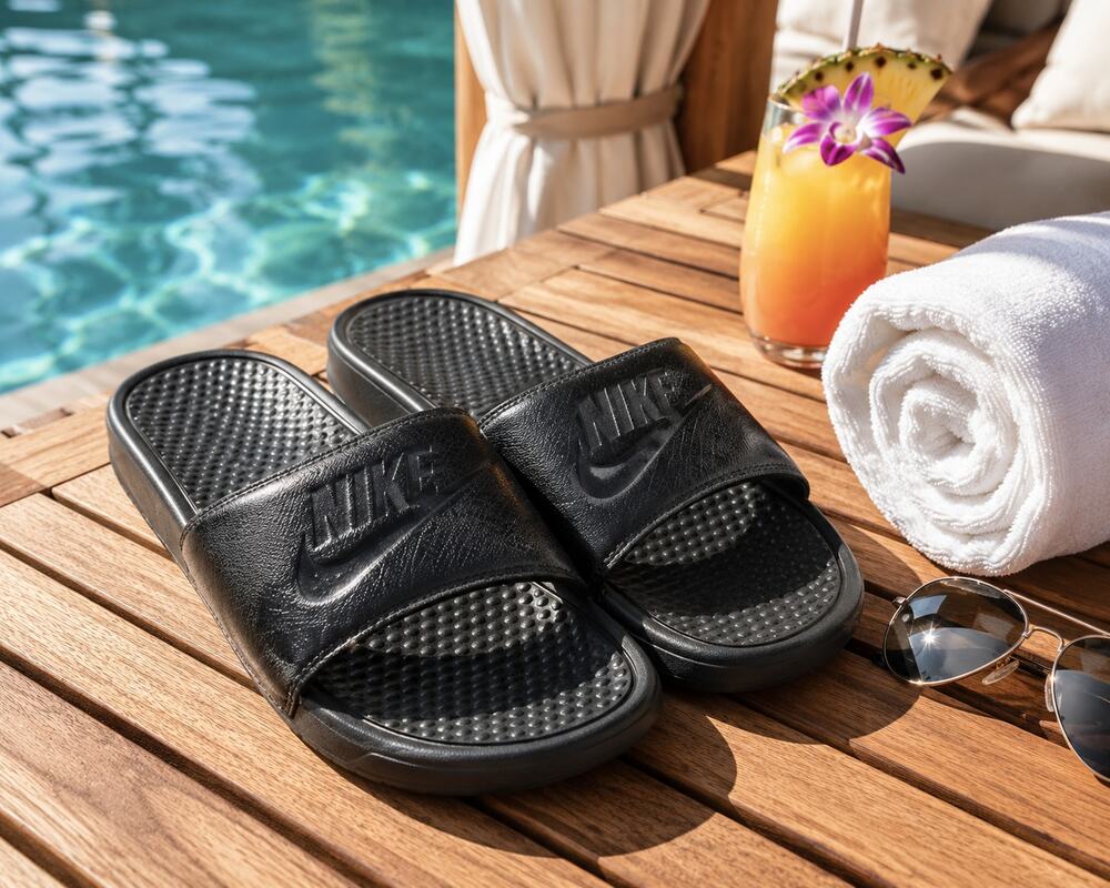 Nike Benassi JDI Black Slide Sandals Men's Size 12